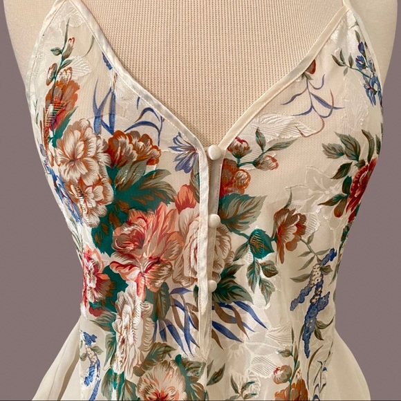 Vintage Victoria’s Secret Gold Label Floral Teddy - Picture 2 of 11